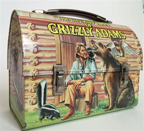 grizzly adams metal lunch box|Grizzly Adams Lunch Box for sale .